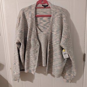 NWT Cardigan and tank ensemble Size US XXL